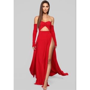 Fashion Nova “Keep Dreaming” Off Shoulder Dress